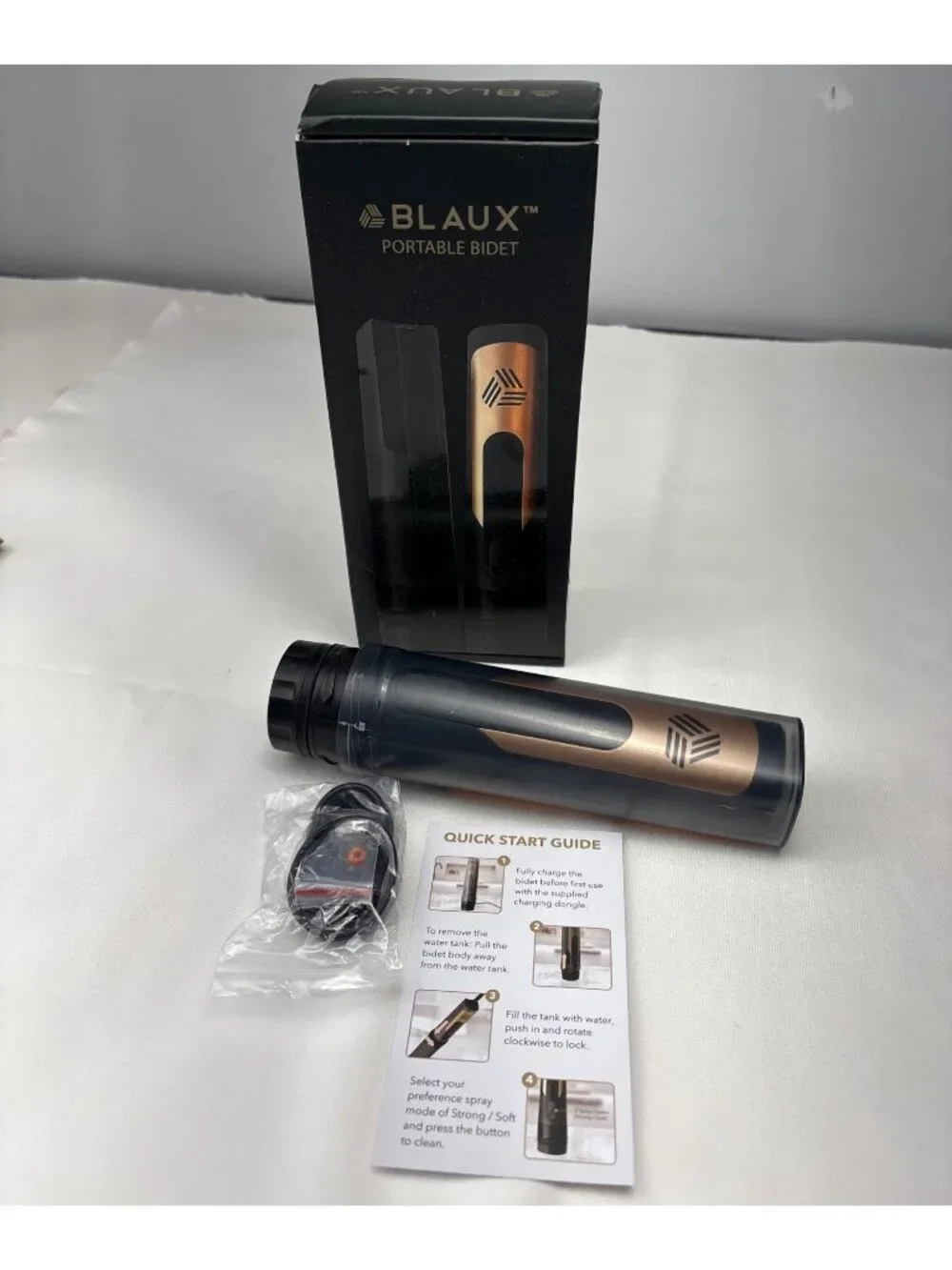 Blaux Portable Bidet Rechargeable Electric 2 Spray Modes & Travel Accessories